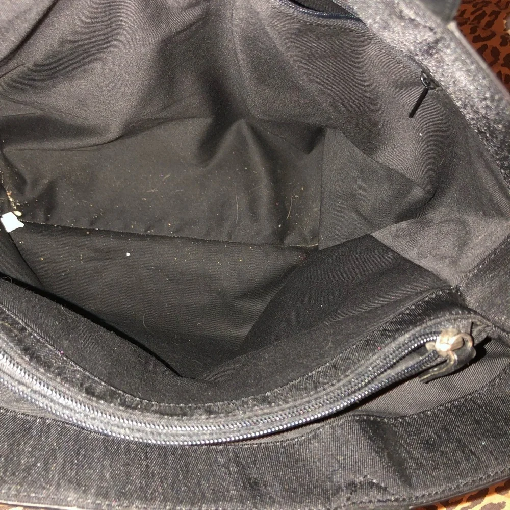 DKNY Donna Karen black Soft sided  Commuter Bag/ Briefcase Great shantung Fabric